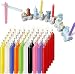 Produktbild Giftpot 60 Kerzen Kleine, Kerzen für geburtstagszug,Spitzkerzen, Candle für Geeignet für Bankett, Magie, Geburtstag, Valentinstag (10 Farben)