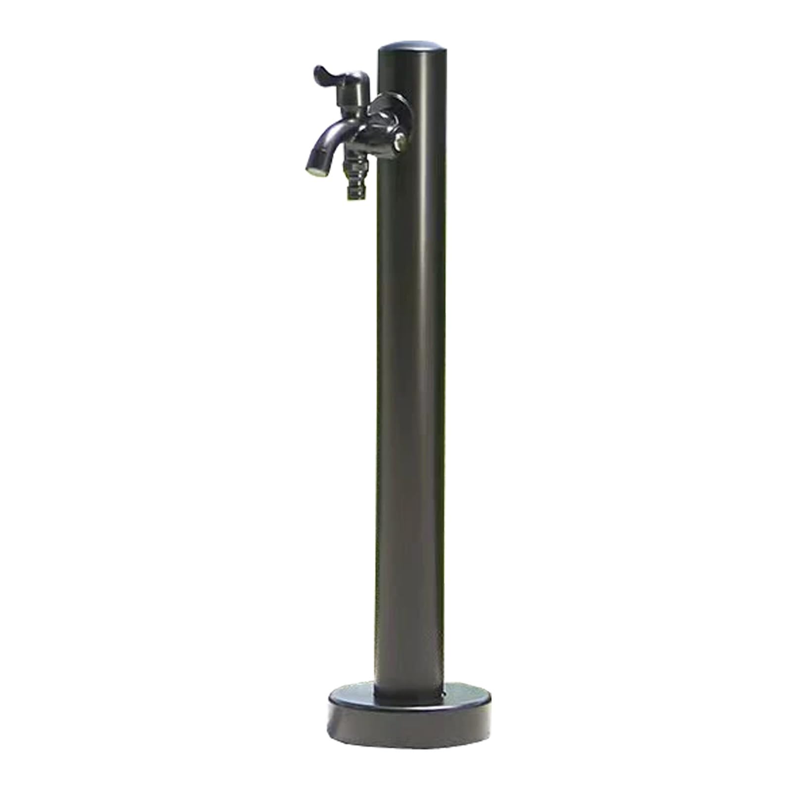Gartenwassersäule, Wassersäule Garten, Frostsicherer Außenwasserhahn, Runde Wasserzapfstelle aus Edelstahl, für Villa, Garten, Innenhof, Einfache Installation(95cm/37in)