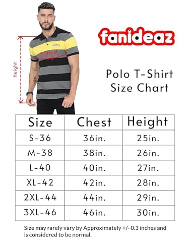 Image of fanideaz Branded Mens Half Sleeve Cotton Striped Polo T-Shirt for Mens || Polo Tshirt for Men || Branded Tshirt for Men