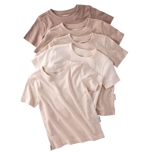 Image of Butterblu Taylor 5-Pack Short Sleeve T-Shirts​ 100% Organic Cotton for Boys​ & Girls
