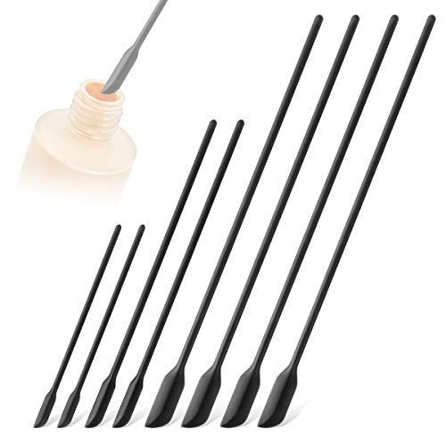 Magicfour 8 Pack Mini Spatula, Silicone Spatula Set Spatulas Silicone Heat Resistant Makeup Spatula Small Spatula for Kitchen, Glass Jar, Storage Jar, Bottles, Cosmetic, Black Magicfour 8 Pack Mini Spatula, Silicone Spatula Set Spatulas Silicone Heat Resistant Makeup Spatula Small Spatula for Kitchen, Glass Jar, Storage Jar, Bottles, Cosmetic, Black