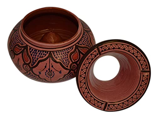 Moroccan Handmade Two-piece Ceramic Ashtray