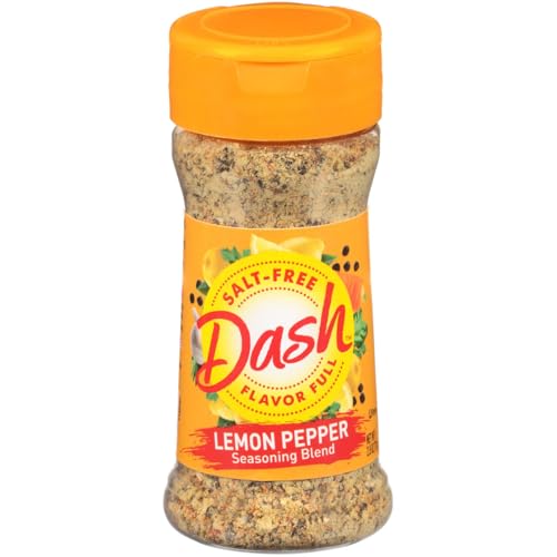 DASH Mrs. Salt-Free Seasoning Blend, Lemon Pepper, 2.5 oz