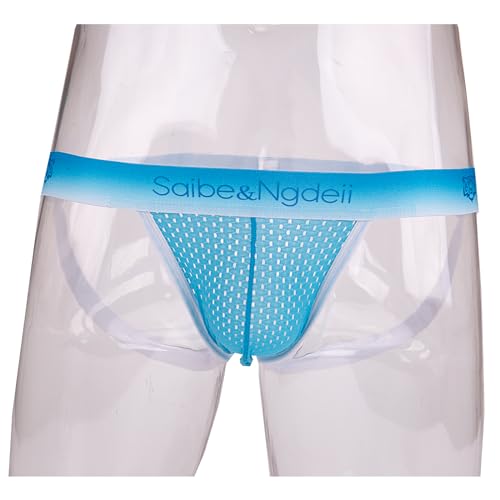 Evankin Men's Jockstrap Underwear Sexy Mesh Jock Strap Breathable Athletic Supporters Elastic Waistband Thong2