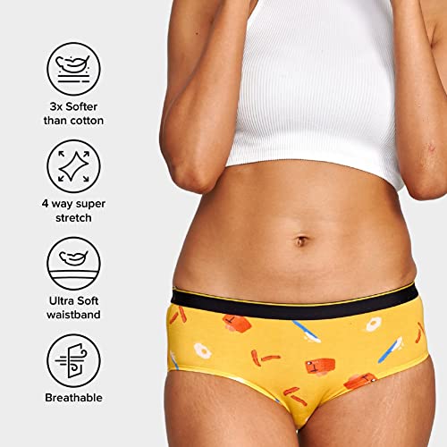 Image of Bummer Women's Modal Hipsters (Pack of 1) (HIESP01S Espresso Brown S)