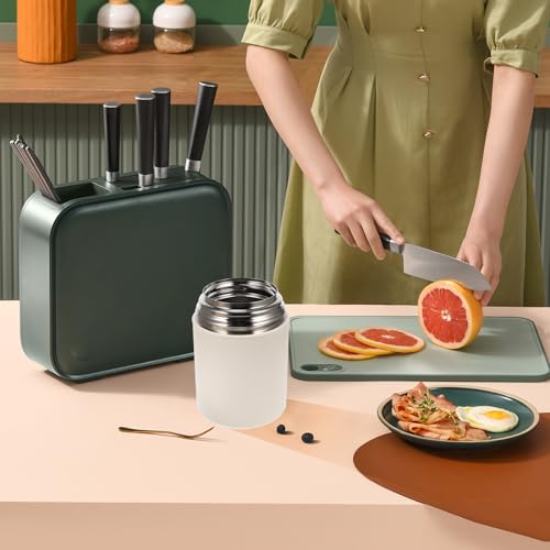 Tarro de comida aislado de acero inoxidable: la solución portátil para comer bien fuera de casa. 4