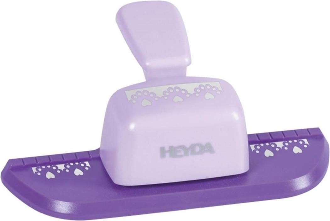 Baier & Schneider Border and Heart Motif Punch Hole Punch for Card up to 220 g/m² mm/50 x 20 mm