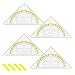 Geodreieck Set, 4 Stück Geodreieck Klein Groß, Geodreieck mit Griff, Geodreieck Flexibel, Kunststoff Geodreieck, 15.7cm Zeichendreieck Geeignet, für Studenten Büro Designer Malerei