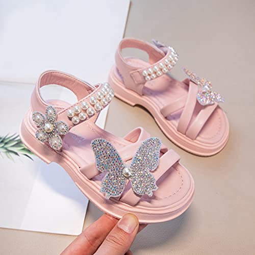 sfdgfhyf Little Girls Casual Shoes Summer Children Shoes Bow Knot Children Bright Diamond Roman Shoes Kids Soft Sole3