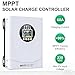 60A MPPT Solar Charge Controller, 12V 24V 36V 48V 60V 72V 84V 96V Auto , Solar Charge Controller with LCD Display,Max Input PV 230V for FLD,LiFePO4,SLD,Gel,AGM