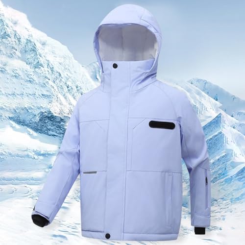 Boys Girls Down Winter Coat Kids Hooded Ski Jacket Puffer Fleece Lined Snow Coat Thicken Warm Jacket Windproof Outwear3
