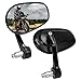 KEMIMOTO 2 piezas Espejo Manillar Homologados, Retrovisores Moto Universal 7/8 "22 mm, Espejo Plegable Giratorio de 360 ° Compatible con Scooter ATV