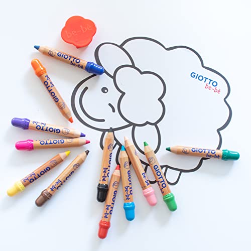 Maxi crayons GIOTTO be-bè incassables et feutres faciles à laver