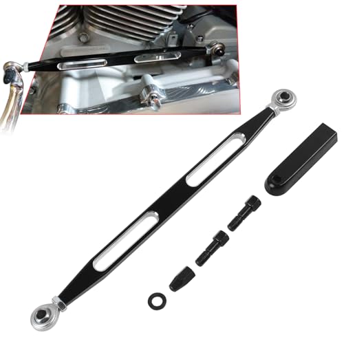 ATENGIDR Motorcycle Gear Shift Linkage, Shifter Linkage Compatible for Harley Davidson 1980-2024 Street Glide, Electra Glide, Road Glide, Road King, Tri Glide, Softail, Dyna,QP-005Black