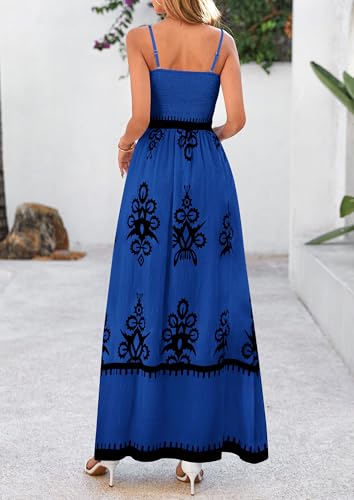 Image of PRETTYGARDEN Women's Summer Boho Maxi Dress Floral Sundresses