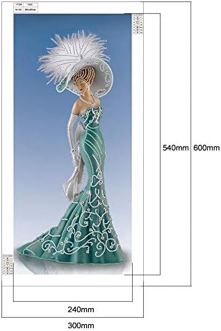 liuqian 5D DIY Special-Shape Diamond Painting Dress Lady Partial Drill Rhinestone