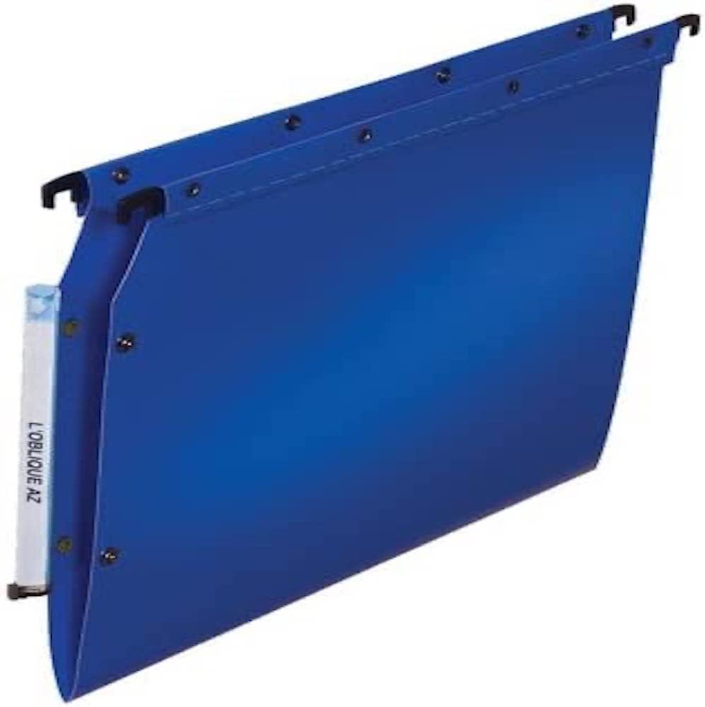 ElbaUltimate Polypropylene A4 Lateral Suspension Files, V-Base - Blue (Pack of 25)