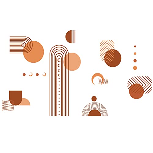 Superdant 3 Sheets/Set Morandi Color Block Wall Decals Multi Color Modernist Wall Sticker Vinyl Decals Artistic Art Wall Decor For Living Room Bedroom #TOP1