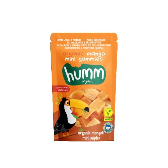 Humm Organic Organik Glutensiz Vegan Mangolu Mini Küpler - 30g (6 paketi)