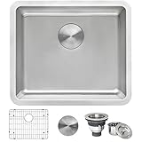 Ruvati 20-inch Undermount Bar Prep Kitchen Sink - 16 Gauge Stainless Steel Kitchen Sink Single Bowl with Brushed Finish hides scratches, Easy-to-Clean Undermount Sinks - RVM5020