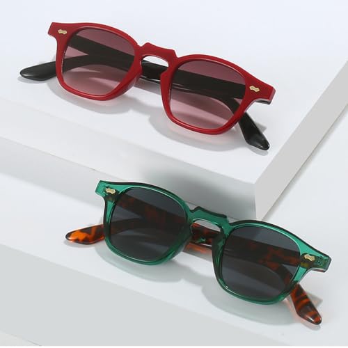 Lunettes de soleil de mode bleu violet tendance avec verres dégradés UV400 - 2