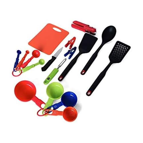 Image of Farberware Kitchen Tool and Gadget Set, 16-Piece + Cutting Matt, Multicolor