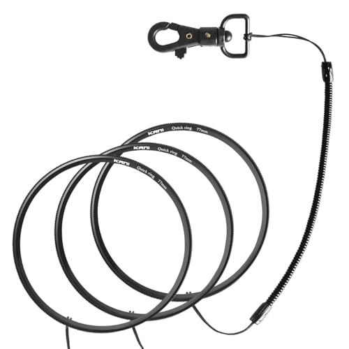 KANI 77mm �t�B���^�[�N�C�b�N�����[�X Quick ring 3�Z�b�g �E���h�~�t�b�N�t �������� �˂����ݕs�v �t�B���^�[�A�N�Z�T�� �A���~�� 813527