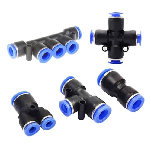 Conector neumático PVG de 6mm a 16mm manguera unión en L 5