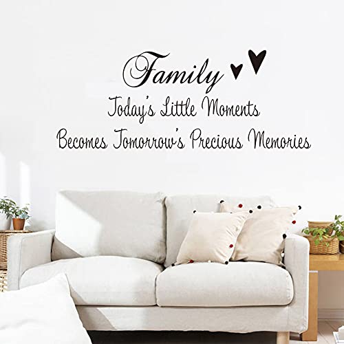 Summerjokes Funny Inspiring Family Today's Little Moments Becomes Tomorrow's Precious Memories Wall Sticker Decal Vinyl Wall Sticker, Family Living Room Kitchen Dining Room Bedroom Photo Wall Corridor Art Wall Decoration #TOP1