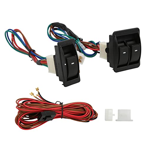 Reviews de Kits de instalación al mejor precio. 42 Material ABS de, Interruptor de Ventana Eléctrico Universal para Coche, Kits de Regulador, Fácil Instalación, 2 Puertas, Iluminación Verde