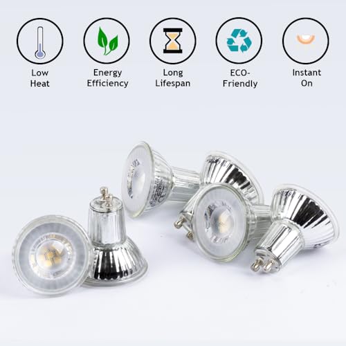 Maelsrlg GU10 LED Bulb Dimmable, 35W Equivalent, 90 CRI, Range Hood Light Bulbs, Daylight 5000K, MR16 GU10 Base Track Light Bulbs, 4W 350LM, 6-Pack by Maelsrlg - Used condition - Image 6