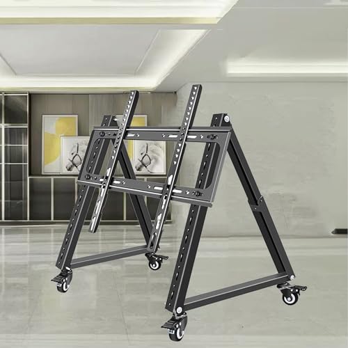 Soporte móvil para TV de piso con ruedas ajustable miniatura 1