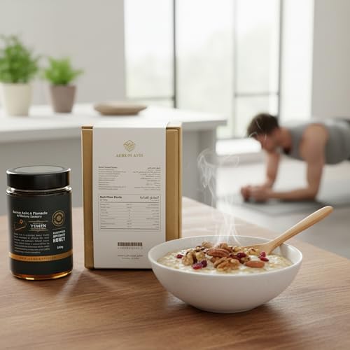 Image of AurumAurum Apis Raw Yemeni Sumar Honey, 100% Raw Unfiltered Pure Honey, Hand Harvested Organic Honey, Non-GMO, Unprocessed Certified Organic Honey from Sumar Tree, Rich Flavor & Aroma - 500g Honey Jar