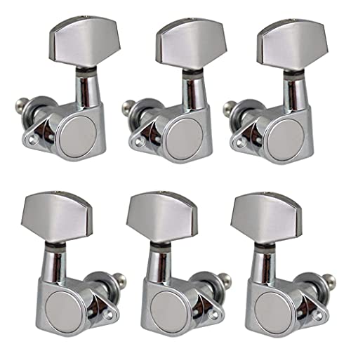 Gazechimp 6pcs Clés Mécaniques Machine Pegs Tuners Têtes Cheville pour Guitare Universel – #5 Argent 3R3L - Les Beatles, Paul McCartney, John Lennon, RIngo Starr, George Harrison Gazechimp 6pcs Clés Mécaniques Machine Pegs Tuners Têtes Cheville pour Guitare Universel - #5 Argent 3R3L