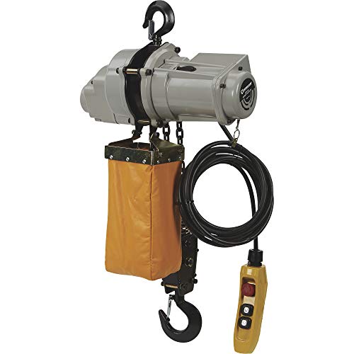Strongway Round Chain Electric Hoist - 1-Ton Load Capacity, 9.8Ft. Lift #TOP24