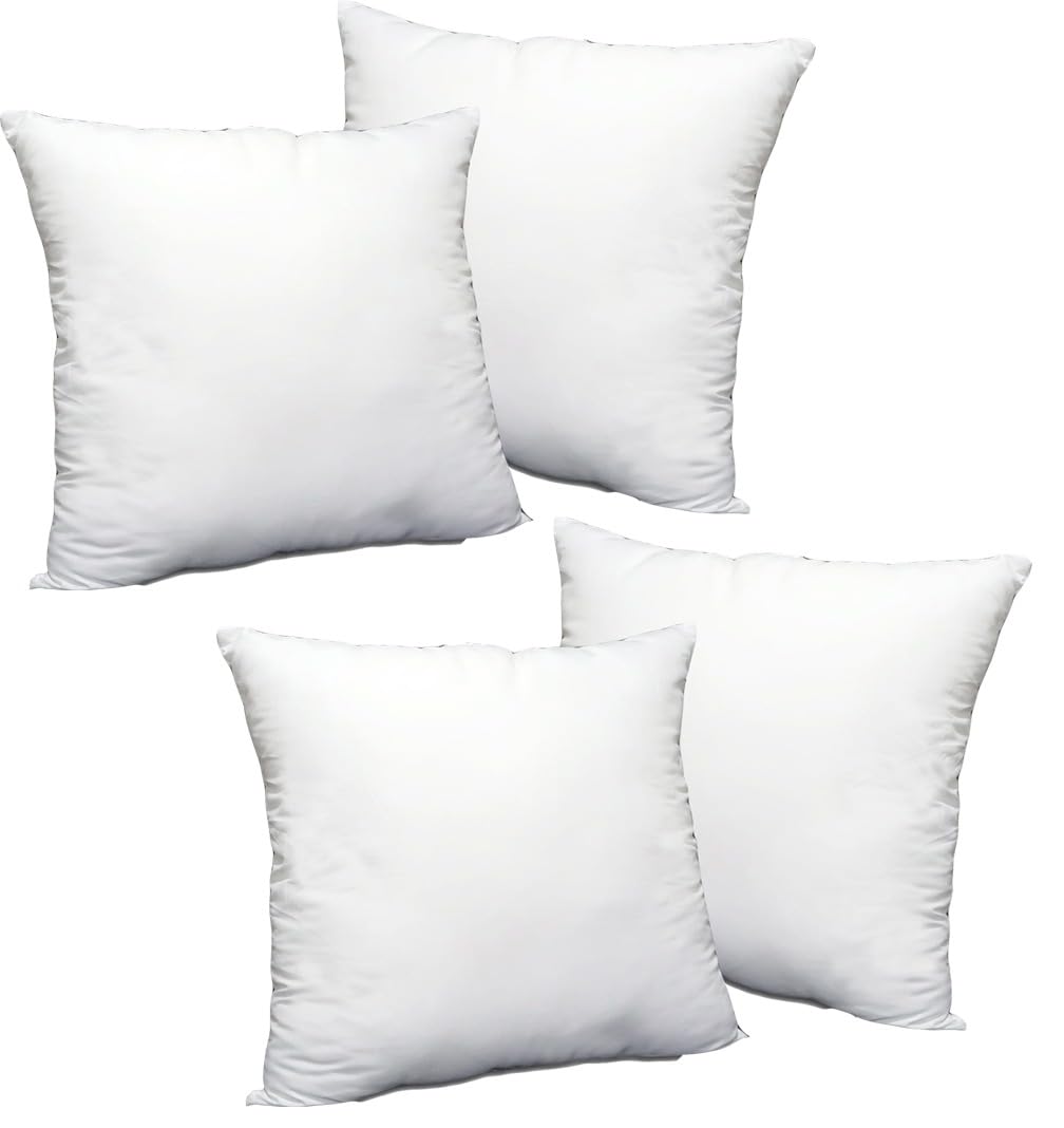 Casabella Luxury Cushion Inserts 35X35Cm Pack Of  4Cushion Pads Hollowfibre White Square Cushion InsertSofa Cushions Inners from B&Q