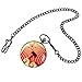 Produktbild Taschenuhr Kommunistisches Abzeichen Muster Glatte Schwarze Abdeckung Klassisches Zifferblatt   Dicke Kette Anhänger Souvenir Geschenk-Standard,jjj
