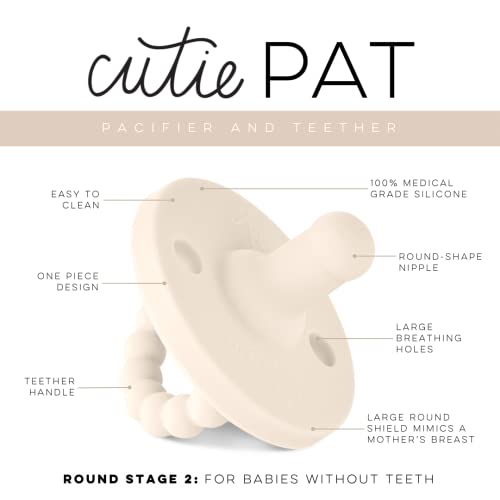 Image of Ryan & Rose Cutie PAT Pacifier Teether (Stage 2, Ivory)