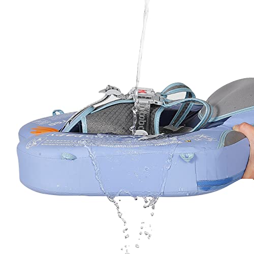 Baby Floats For Pool With Canopy Removable Upf 50+ Uv Sun Protection Canopy，Mambobaby Float Non Inflatable Upgrade Soft Waterproof Skin-Friendly Leather Material Infant Swim Float 3-24 Months #TOP4