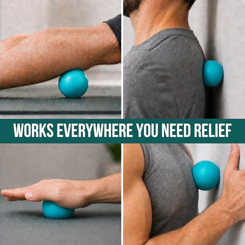 Image of Massage Ball for Myofascial Release, Pure Silicone, Designed for Massage (NOT Lacrosse), Completely Free of BPA /Latex /Rubber /PFAS, for Trigger Point Therapy, Ideal Firmness and Traction