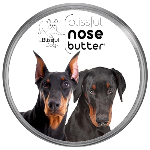 Image of The Blissful Dog Doberman Nose Butter, Versatile Dog Nose Balm for Dry Nose, Handcrafted Nose Moisturizer, Easy-to-Apply Dog Essentials, Unscented, 2 oz.