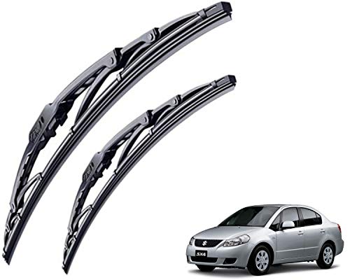 Image of WolkomHome High Performance OE Car Wiper Blade Replacement set of 2 Pc Right 24 inch Left 14 inch for Maruti Suzuki SX4