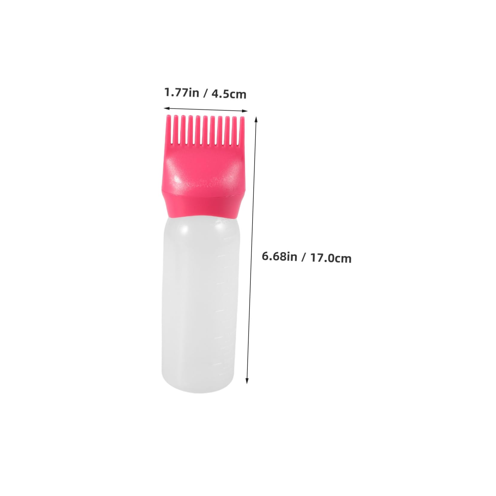 FOMIYES 3pcs Hair Applicator Bottle Root Comb for Salon Home Use Easy to Use Clean Ldpe Material