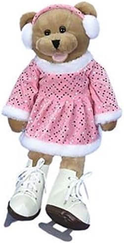 PBC International G1121 19 in. Crystal Ice Skater Bear