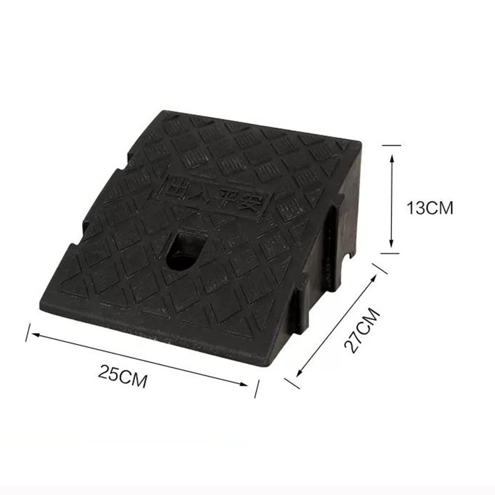 Rampas para sillas de Ruedas Rampas de acera de plástico, rampa de acera de umbral de 3"-7" de Altura(B,25 * 27 * 13Cm(9.8 * 10.6 * 5.1In))