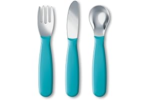 Gerber NUK Stainless Steel Tip Kiddy Cutlery Set- The Perfect Starter Set...