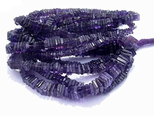 Améthyste violette Heishi de qualité supérieure pour collier haut de gamme