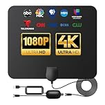 Antenna for TV 2200 Mile Long Range - 2026 Upgraded TV Antenna Indoor for Smart TV, 360° Reception Digital TV Antenna with Signal Booster for 4K 8K HDTV & Smart TV (1)