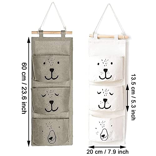 2 Pezzi Borsa Portaoggetti da Parete, Portaoggetti...