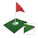 Winnrchan Mini Portable Golf Putting Mat - Synthetic Green Slope Trainer with Hole Cup for Office/Home Practice Green One Size